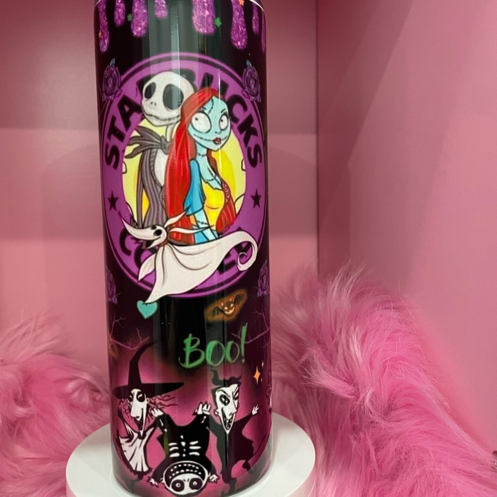 Nightmare Before Christmas halloween Themed Tumbler